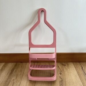 Vintage Rubbermaid Bath / Shower Caddy Pink RARE 2820 Hanging Soap Tray Plastic